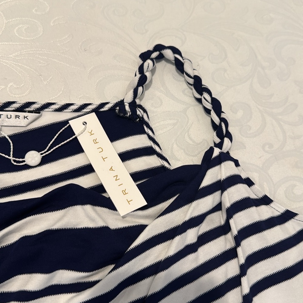 Trina Turk Stripe Shift Dress. Size Medium - Picture 9 of 13